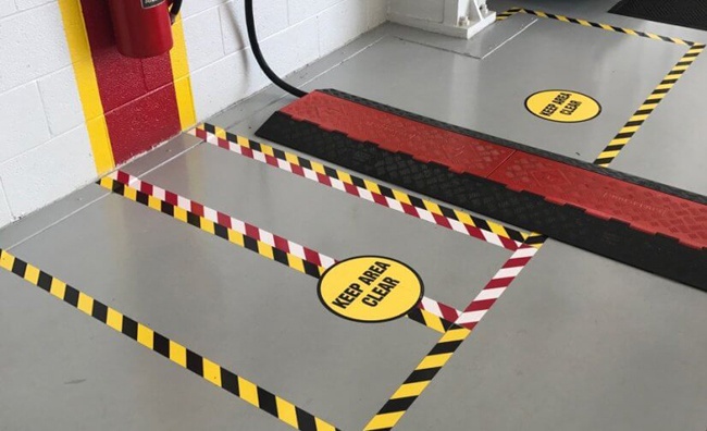 floor marking tape uses